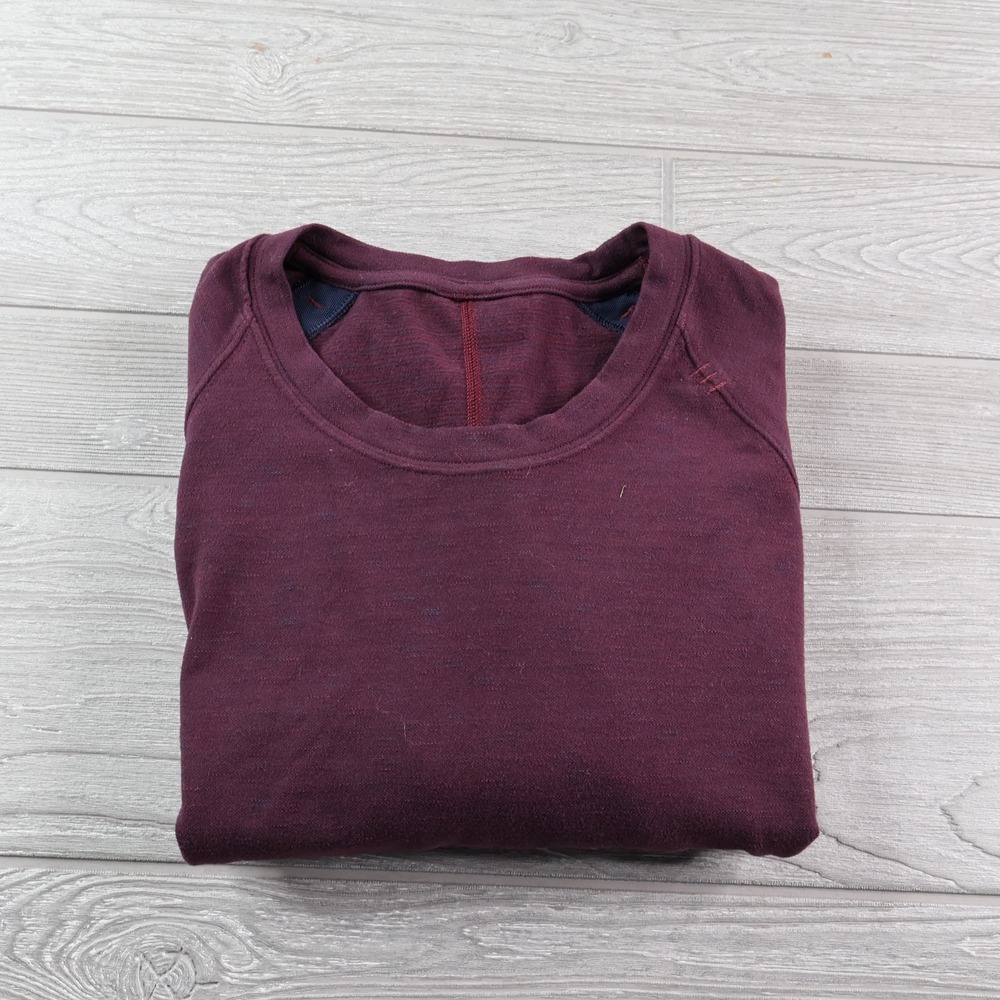 Lululemon City Sweat Crew Sweatshirt Men's Medium Maroon Performance Stretch